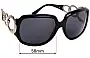 Sunglass Fix Lentes de Repuesto para Salvatore Ferragamo Unknown - 58mm Wide 
