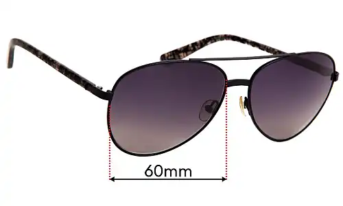 Sunglass Fix Replacement Lenses for Sass & Bide Harujuku - 60mm Wide 