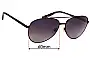 Sunglass Fix Replacement Lenses for Sass & Bide Harujuku - 60mm Wide 