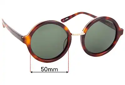 Sass & Bide Dazed & Amused Replacement Lenses 50mm wide 