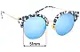 Sunglass Fix Replacement Lenses for Seafolly San Diego - 51mm Wide 