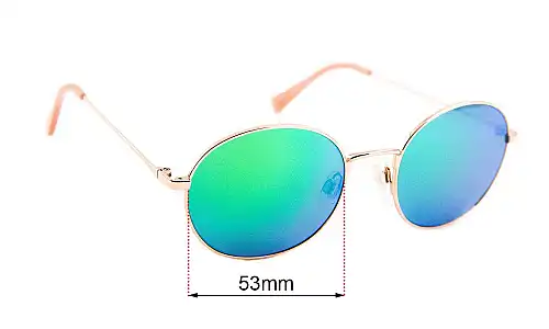 Sunglass Fix Replacement Lenses for Specsavers Tetra Sun Rx - 53mm Wide 