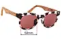 Sunglass Fix Replacement Lenses for Sticks & Sparrow  Fizz SS016D - 50mm Wide 