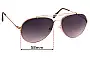 Sunglass Fix Lentes de Repuesto para Tom Ford Indiana TF497 - 58mm Wide 