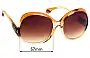 Sunglass Fix Lentes de Repuesto para Tom Ford Marcella TF5095 - 57mm Wide 
