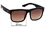 Sunglass Fix Ersatzgläser für Twice Lunar - 57mm Wide 