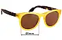 Sunglass Fix Replacement Lenses for Vinyl Factory   Pizzorno - 49mm Wide 