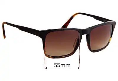 Vuarnet District VL1619 Lentes de Repuesto 55mm wide 