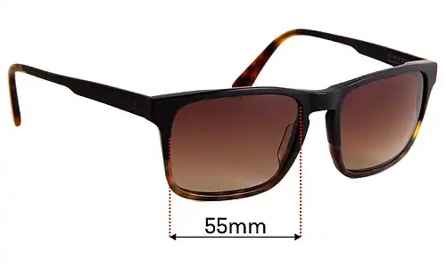 Sunglass Fix Replacement Lenses for Vuarnet District VL1619 - 55mm Wide Sunglass Fix Replacement Lenses for Vuarnet District VL1619 - 55mm Wide