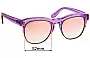 Sunglass Fix Replacement Lenses for Wildfox Club Fox - 55mm Wide 