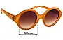 Sunglass Fix Replacement Lenses for Witchery Alyce - 50mm Wide 