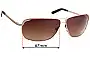 Sunglass Fix Replacement Lenses for Diesel DS 0068 - 67mm Wide 