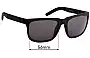 Sunglass Fix Replacement Lenses for Electric Knoxville-S - 56mm Wide 