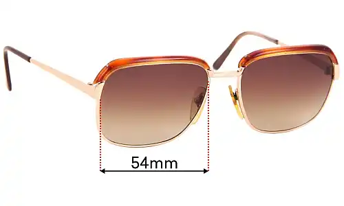 Sunglass Fix Replacement Lenses for L'AMY Laurent - 54mm Wide 