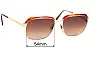 Sunglass Fix Replacement Lenses for L'AMY Laurent - 54mm Wide 