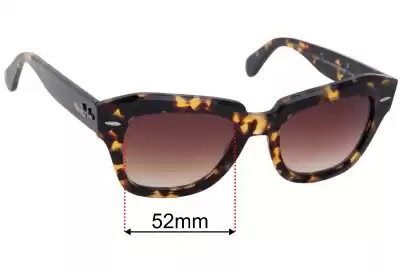 Ray-Ban RB2186 State Street Lentes de Repuesto 52mm wide 