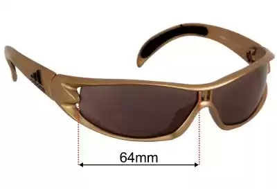Adidas A254 Replacement Lenses 64mm wide 