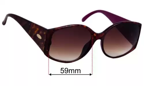 Christian Dior 2435 Replacement Lenses 59mm wide 
