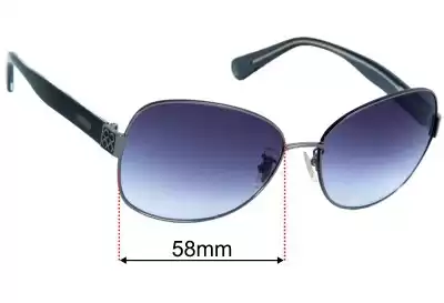 Coach S598A Gidget Replacement Lenses 58mm wide 