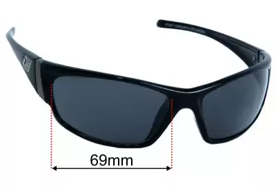 Dirty Dog Stoat Lentes de Repuesto 69mm wide 