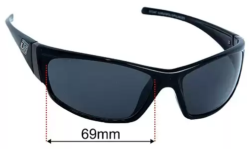 Dirty Dog Stoat (Custom Made Only) Replacement Lenses 69mm wide 