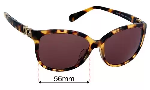 Dolce & Gabbana DG4258F (Low Bridge Fit) Ersatzlinsen 56mm wide 