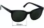 Sunglass Fix Replacement Lenses for Electric Bengal - 53mm Wide 