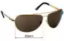 Sunglass Fix Replacement Lenses for Electric Bullitt - 69mm Wide 