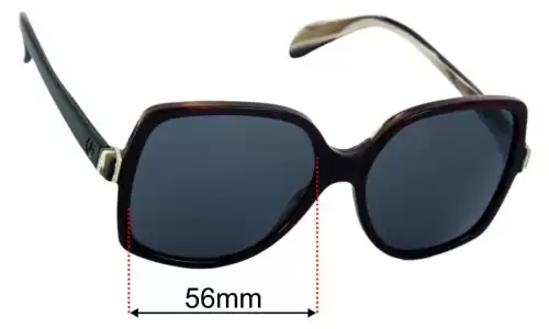 Sunglass Fix Replacement Lenses for Giorgio Armani GA 850/S - 56mm Wide Giorgio Armani GA 850/S Replacement Lenses 56mm wide