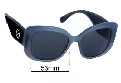 Giorgio Armani AR 8150 Replacement Lenses 53mm wide 