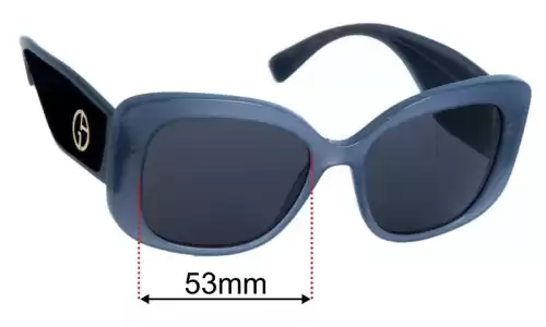 Giorgio Armani AR 8150 Replacement Lenses 53mm wide 