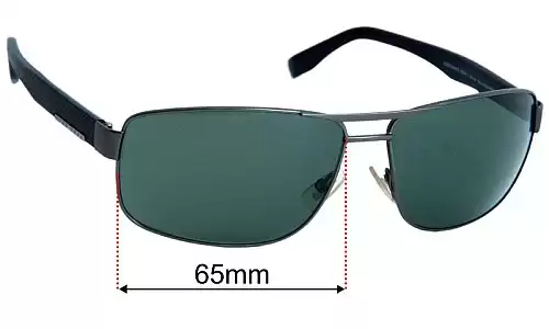 Hugo Boss 0668/S Replacement Lenses 65mm wide 
