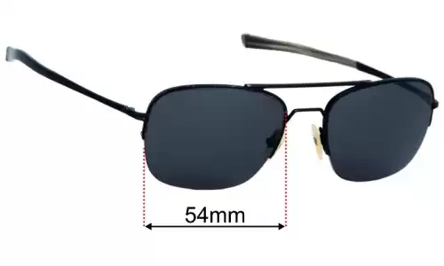 John Varvatos V115 Replacement Lenses 54mm wide 