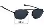 Sunglass Fix Replacement Lenses for John Varvatos V115 - 54mm Wide 