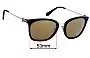 Sunglass Fix Lentes de Repuesto para Michael Kors MK2064 Lugano - 53mm Wide 
