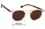 Sunglass Fix Replacement Lenses for Oscar Wylee Harris - 47mm Wide 