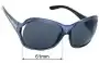 Sunglass Fix Lentes de Repuesto para Prada SPR05L & PR05LS - 61mm Wide 