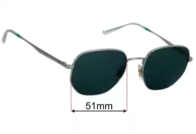 Ray-Ban RB3682 Replacement Lenses 51mm wide 