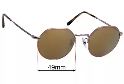 Ray-Ban RB6465 Jack Optics Replacement Lenses 49mm wide 