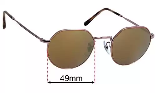 Ray-Ban RB6465 Jack Ersatzlinsen 49mm wide 