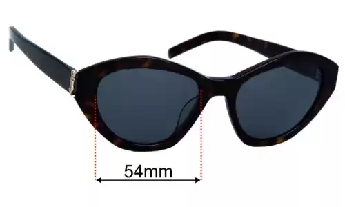 Saint Laurent  SL M60 Replacement Lenses 54mm wide 
