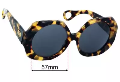 Von Zipper Karmic Replacement Lenses 57mm wide 