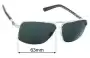 Sunglass Fix Replacement Lenses for Von Zipper Metal Stache - 63mm Wide 