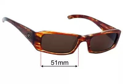 Von Zipper Philo Replacement Lenses 51mm wide 