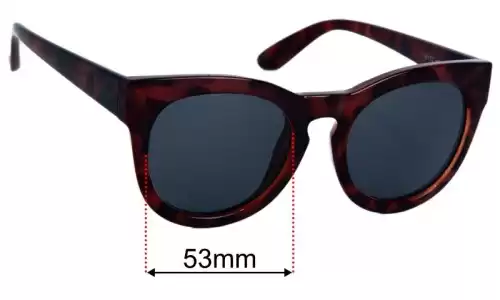 Witchery Lella Lentes de Repuesto 53mm wide 