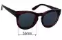 Sunglass Fix Lentes de Repuesto para Witchery Lella - 53mm Wide 