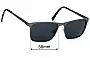 Sunglass Fix Replacement Lenses for Alex Perry AP Men Sun Rx 03 - 58mm Wide 