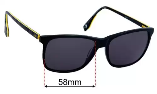 Converse Sun Rx 11 Replacement Lenses 58mm wide 