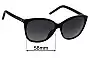 Sunglass Fix Lentes de Repuesto para Marc by Marc Jacobs 69/S - 58mm Wide 