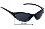 Sunglass Fix Replacement Lenses for Nike EV0296 Revive AF - 71mm Wide 